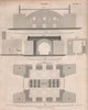 GLASS MANUFACTURING. Design for a glass factory. BRITANNICA 1860 old print
