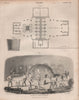 CROWN GLASS MANUFACTURING. Windows. Optics lenses. BRITANNICA 1860 old print