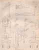 GLASS MANUFACTURING equipment. BRITANNICA 1860 old antique print picture