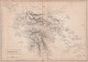 Southern Greece. Peloponnese. BRITANNICA 1860 old antique map plan chart