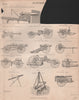 GUNNERY CANNONS. Howitzer Ammunition wagon siege Field Gun Gyn Rocket Tube 1860