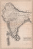 Hindustan, with part of Caubul. India Maldives Kabul. BRITANNICA 1860 old map