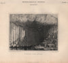 Mineralogical Science. Geology; Fingal's Cave, Staffa. Exterior. BRITANNICA 1860
