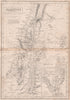 PALESTINE ancient divisions. Modern & scriptural names. BRITANNICA 1860 map