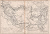 Persia, and Afghanistan. South West Asia. Iran. BRITANNICA 1860 old map