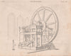VICTORIAN ENGINEERING DRAWING. Steam engine 1860 old antique print picture