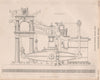 VICTORIAN ENGINEERING DRAWING. Side Lever Marine Engine. BRITANNICA 1860 print
