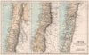Chile according to the Admiralty US Expedition Gaye Phillipi Pissis 1886 map