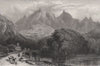 View of Sintra. Portugal 1886 old antique vintage print picture