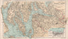 Upper Clyde Estuary. Greenock town plan. Scotland. BARTHOLOMEW 1886 old map