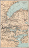 Belfast Lough & Eevirons. Cork harbour & Environs. Ireland. BARTHOLOMEW 1886 map