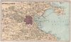 DUBLIN environs. Dublin bay. Ireland. BARTHOLOMEW 1886 old antique map chart