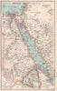 Egypt, the Red Sea & Nubia. BARTHOLOMEW 1886 old antique map plan chart