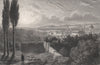 View of Florence. Firenze. Italy 1886 old antique vintage print picture