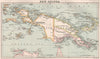 NEW GUINEA. British Dutch German. Kaiser Wilhelm's Land. BARTHOLOMEW 1886 map