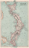 Japan. BARTHOLOMEW 1886 old antique vintage map plan chart
