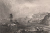 Valletta, Malta 1886 old antique vintage print picture