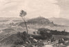 Lesbos (Lesvos, Mytilene) . Greece 1886 old antique vintage print picture