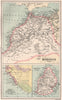 MOROCCO LIBERIA & MAURITIUS. Sierra Leone. BARTHOLOMEW 1886 old antique map