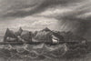 St. Helena, South Atlantic. Sailing ship 1886 old antique print picture