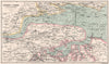 Estuary of the THAMES and the MEDWAY sea chart. Kent. BARTHOLOMEW 1886 old map