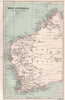 West Australia. Western Australia. BARTHOLOMEW 1886 old antique map plan chart