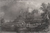 Windsor Castle from the west. Berkshire 1886 old antique vintage print picture
