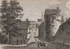 CANTERBURY. 'Riding Gate'. GOSTLING 1825 old antique vintage print picture