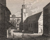 CANTERBURY. 'All Saints Church'. GOSTLING 1825 old antique print picture