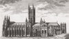'A south prospect of the Cathedral Church of Canterbury'. GOSTLING 1825 print