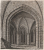 CANTERBURY CATHEDRAL. First Prebendury vaults. GOSTLING 1825 old antique print