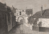 CANTERBURY CATHEDRAL. 'Green Court Gate'. GOSTLING 1825 old antique print