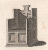 CANTERBURY CATHEDRAL. 'Patriarchal chair'. GOSTLING 1825 old antique print