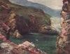'Seal Caves, Achill' by Francis Sylvester Walker. Ireland 1905 old print
