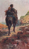 'The Pillion' by Francis Sylvester Walker. Ireland 1905 old antique print