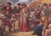 'A Fair' by Francis Sylvester Walker. Ireland 1905 old antique print picture