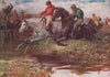 'Steeplechasing' by Francis Sylvester Walker. Ireland 1905 old antique print