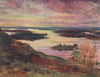 'Lough Erne' by Francis Sylvester Walker. Ireland 1905 old antique print