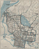 Nanking. NANJING. China. WW2 ROYAL NAVY INTELLIGENCE MAP 1945 old vintage