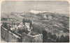 ALHAMBRA. 'Sierra Nevada from Torre de la Vela. Granada, Spain 1867 old print