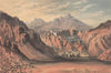 LAMAYURU monastery, Leh, Jammu & Kashmir. India. Lamayouro 1867 old print