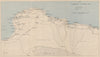 WW2 NORTH AFRICA CAMPAIGN. Cyrenaica in March 1941. Libya 1956 old vintage map