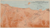 BATTLE OF CRETE 1941 Maleme-Galatas 20 May NZ German paratroopers 1956 old map