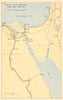 WW2 NORTH AFRICAN CAMPAIGN. Routes to the Egyptian Base Area, June 1941 1956 map