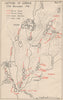 WW2 EAST AFRICAN CAMPAIGN. Capture of Gondar 27 November 1941. Ethiopia 1956 map