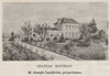 BORDEAUX. Chateau Hontriau. Landèche. SMALL 1908 old antique print picture