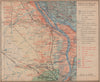 BORDEAUX WINE MAP. Carte vinicole. Bourg Haut-Médoc Chateaux. COCKS & FERET 1908