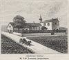 MÉDOC. SOUSSANS. Chateau Tayac. Larauza. Bordeaux. SMALL 1908 old print