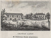 MÉDOC. LISTRAC. Chateau Lafon. Douat. Bordeaux. SMALL 1908 old antique print