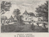 MÉDOC. CISSAC. Chateau Lamothe. Boulant. Bordeaux. SMALL 1908 old print